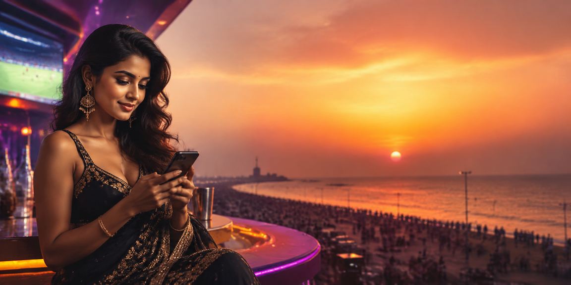 Rummy card game played on mobile device with Bollywood style theme in Chennai